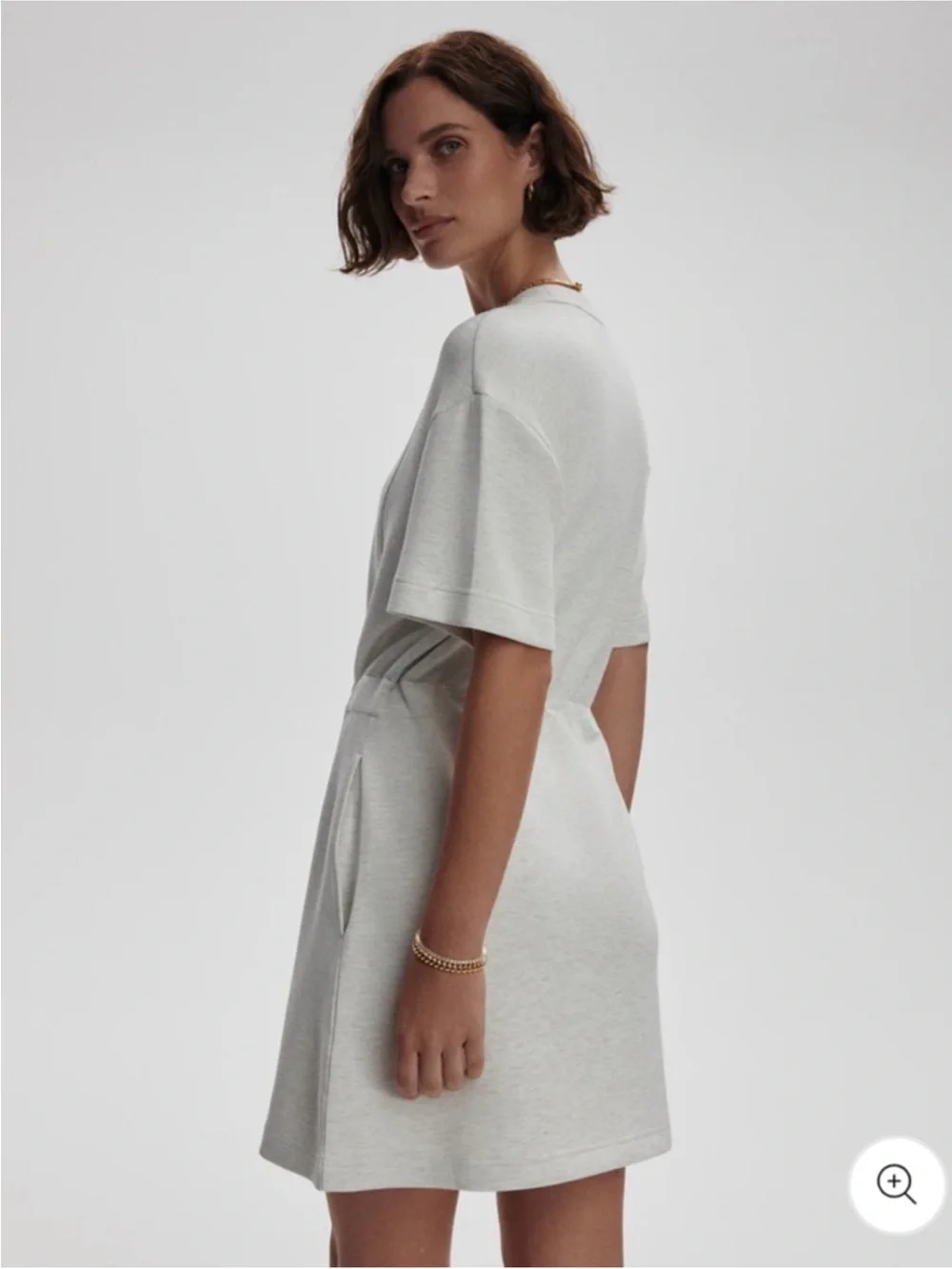 Varley DoubleSoft Maple Dress Ivory Marl Small - Picture 2 of 15
